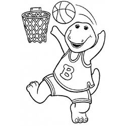 Coloring page: Barney and friends (Cartoons) #41044 - Free Printable Coloring Pages