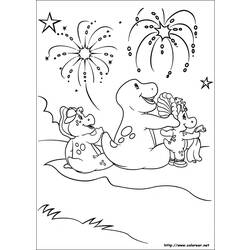 Coloring page: Barney and friends (Cartoons) #41078 - Free Printable Coloring Pages