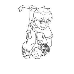 Coloring page: Ben 10 (Cartoons) #40399 - Free Printable Coloring Pages