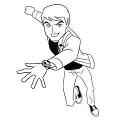 Coloring page: Ben 10 (Cartoons) #40413 - Free Printable Coloring Pages