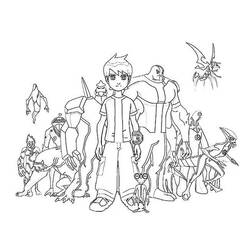 Coloring page: Ben 10 (Cartoons) #40433 - Printable Coloring Pages
