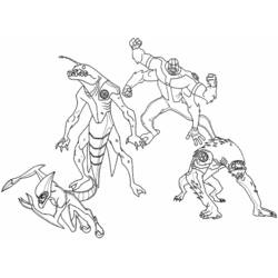 Coloring page: Ben 10 (Cartoons) #40439 - Printable coloring pages