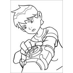 Coloring page: Ben 10 (Cartoons) #40443 - Free Printable Coloring Pages
