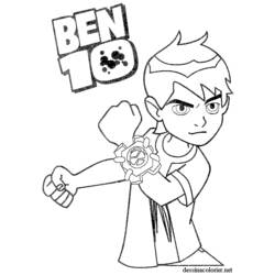 Coloring page: Ben 10 (Cartoons) #40447 - Printable coloring pages