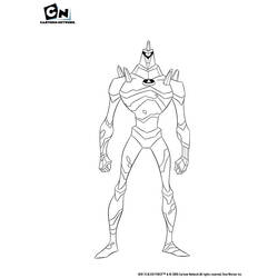 Coloring page: Ben 10 (Cartoons) #40458 - Printable coloring pages