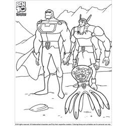 Coloring page: Ben 10 (Cartoons) #40525 - Free Printable Coloring Pages