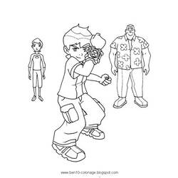 Coloring page: Ben 10 (Cartoons) #40531 - Free Printable Coloring Pages