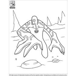 Coloring page: Ben 10 (Cartoons) #40551 - Free Printable Coloring Pages