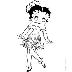 Coloring page: Betty Boop (Cartoons) #25917 - Free Printable Coloring Pages