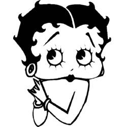 Coloring page: Betty Boop (Cartoons) #25923 - Free Printable Coloring Pages