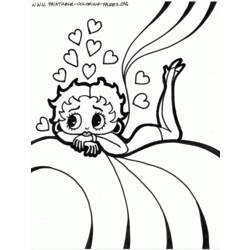 Coloring page: Betty Boop (Cartoons) #25937 - Free Printable Coloring Pages