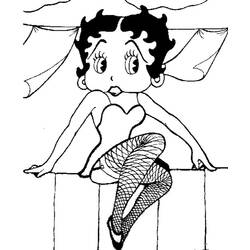 Coloring page: Betty Boop (Cartoons) #25952 - Free Printable Coloring Pages