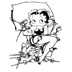 Coloring page: Betty Boop (Cartoons) #25971 - Free Printable Coloring Pages