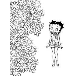 Coloring page: Betty Boop (Cartoons) #25973 - Free Printable Coloring Pages