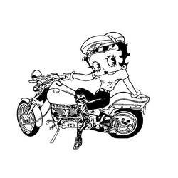 Coloring page: Betty Boop (Cartoons) #25976 - Free Printable Coloring Pages