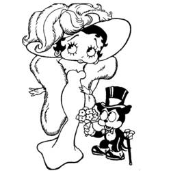 Coloring page: Betty Boop (Cartoons) #25981 - Free Printable Coloring Pages