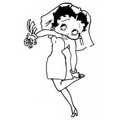 Coloring page: Betty Boop (Cartoons) #25992 - Free Printable Coloring Pages
