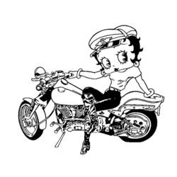 Coloring page: Betty Boop (Cartoons) #25994 - Free Printable Coloring Pages