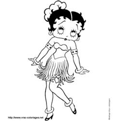 Coloring page: Betty Boop (Cartoons) #26006 - Free Printable Coloring Pages