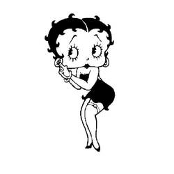 Coloring page: Betty Boop (Cartoons) #26009 - Free Printable Coloring Pages