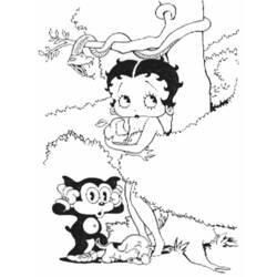 Coloring page: Betty Boop (Cartoons) #26041 - Free Printable Coloring Pages