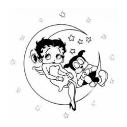 Coloring page: Betty Boop (Cartoons) #26042 - Free Printable Coloring Pages