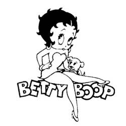 Coloring page: Betty Boop (Cartoons) #26047 - Free Printable Coloring Pages
