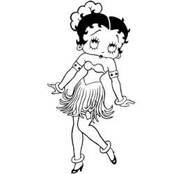 Coloring page: Betty Boop (Cartoons) #26052 - Free Printable Coloring Pages