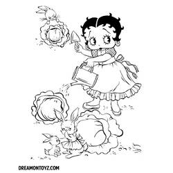 Coloring page: Betty Boop (Cartoons) #26053 - Free Printable Coloring Pages