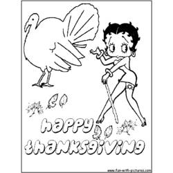 Coloring page: Betty Boop (Cartoons) #26065 - Free Printable Coloring Pages