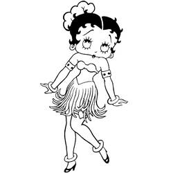 Coloring page: Betty Boop (Cartoons) #26070 - Free Printable Coloring Pages