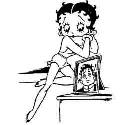 Coloring page: Betty Boop (Cartoons) #26082 - Free Printable Coloring Pages