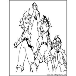 Coloring page: Beyblade (Cartoons) #46911 - Free Printable Coloring Pages