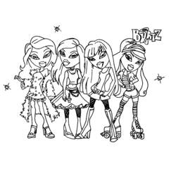 Coloring page: Bratz (Cartoons) #32427 - Printable coloring pages