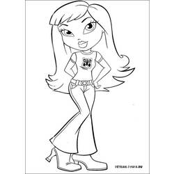 Coloring page: Bratz (Cartoons) #32451 - Free Printable Coloring Pages