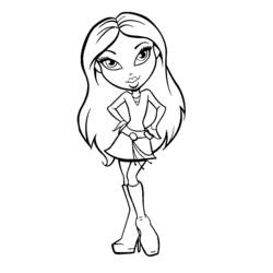 Coloring page: Bratz (Cartoons) #32472 - Free Printable Coloring Pages