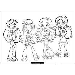 Coloring page: Bratz (Cartoons) #32523 - Free Printable Coloring Pages