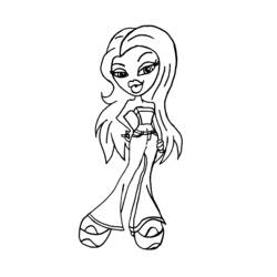 Coloring page: Bratz (Cartoons) #32588 - Free Printable Coloring Pages