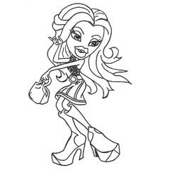 Coloring page: Bratz (Cartoons) #32599 - Free Printable Coloring Pages