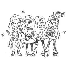 Coloring page: Bratz (Cartoons) #32617 - Printable coloring pages