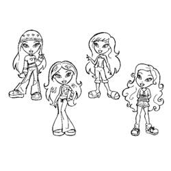 Coloring page: Bratz (Cartoons) #32648 - Free Printable Coloring Pages