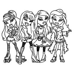 Coloring page: Bratz (Cartoons) #32666 - Printable coloring pages
