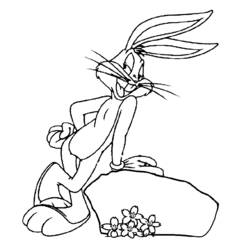 Coloring page: Bugs Bunny (Cartoons) #26325 - Free Printable Coloring Pages