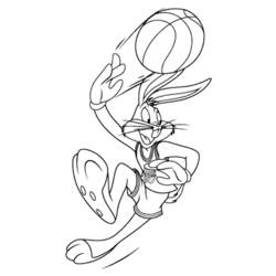 Coloring page: Bugs Bunny (Cartoons) #26329 - Printable coloring pages