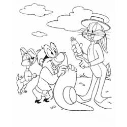 Coloring page: Bugs Bunny (Cartoons) #26336 - Free Printable Coloring Pages