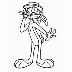 Coloring page: Bugs Bunny (Cartoons) #26339 - Free Printable Coloring Pages