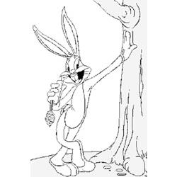 Coloring page: Bugs Bunny (Cartoons) #26346 - Free Printable Coloring Pages