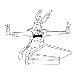 Coloring page: Bugs Bunny (Cartoons) #26352 - Free Printable Coloring Pages
