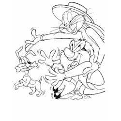 Coloring page: Bugs Bunny (Cartoons) #26367 - Free Printable Coloring Pages