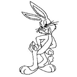 Coloring page: Bugs Bunny (Cartoons) #26368 - Free Printable Coloring Pages